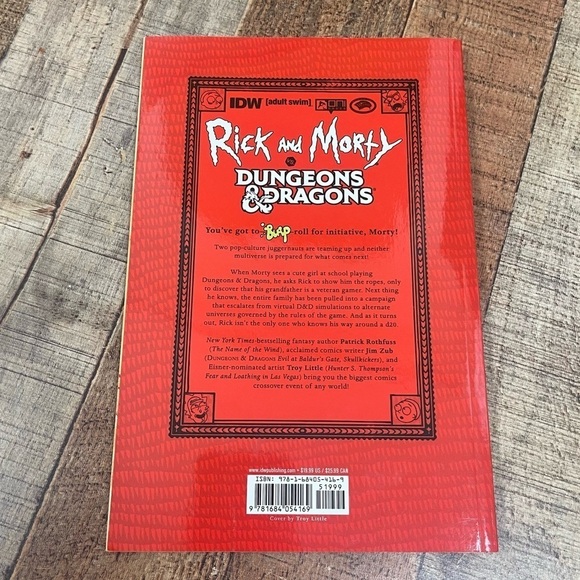 NEW Rick and Morty vs. Dungeons & Dragons Paperback Graphic Novel Rothfuss - Picture 2 of 5
